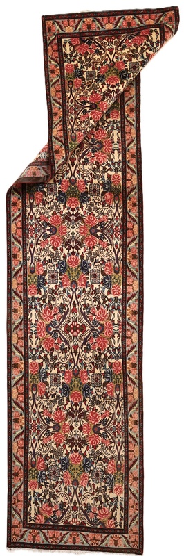 Bijar Perserteppich aus Iran, 380 × 90 cm