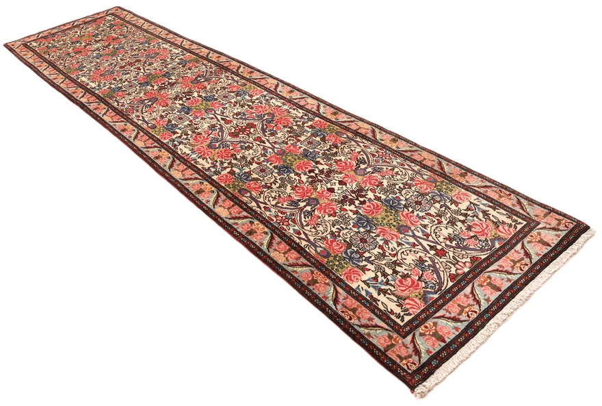Bijar Perserteppich aus Iran, 380 × 90 cm