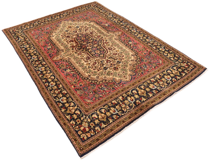 Ghom Perserteppich aus Iran, 200 × 140 cm