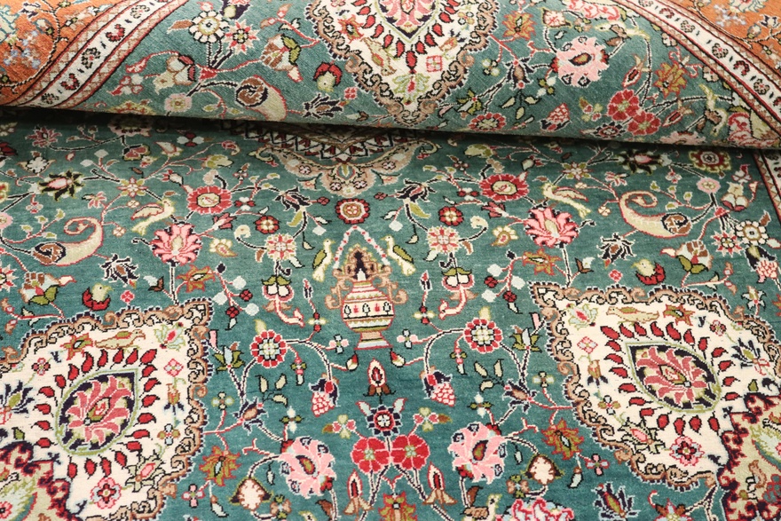 Handgeknüpfter Ghom Perserteppich 151 × 102 cm