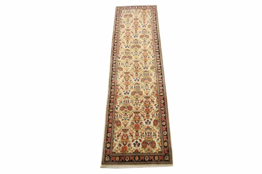 Ghom Perserteppich 305 × 80 cm aus Wolle, handgeknüpft