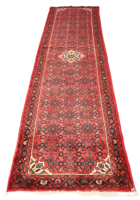 Handgeknüpfter Hamadan Perserteppich 287 × 87 cm