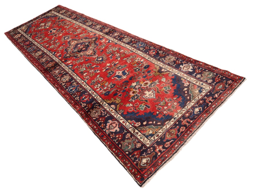 perserteppich-hamadan-310-x-96-cm-wolle-handgeknupft-laufer-2 Hamadan Perserteppich 310 × 96 cm aus Wolle, handgeknüpft