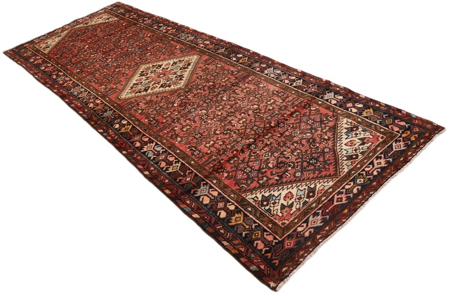 Hamadan Perserteppich 320 × 111 cm aus Wolle, handgeknüpft