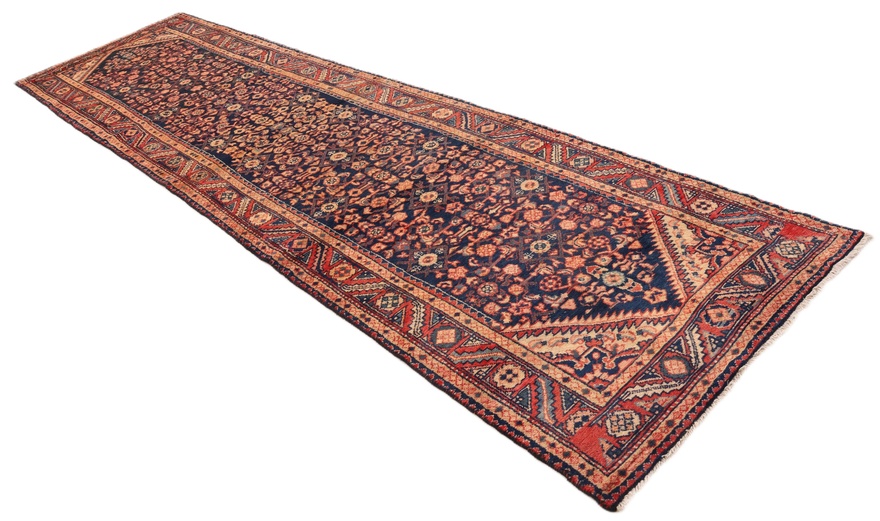 Hamadan Perserteppich aus Iran, 407 × 106 cm