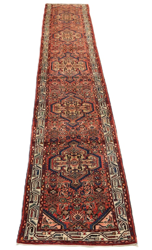 Hamadan Perserteppich 520 × 83 cm aus Wolle, handgeknüpft