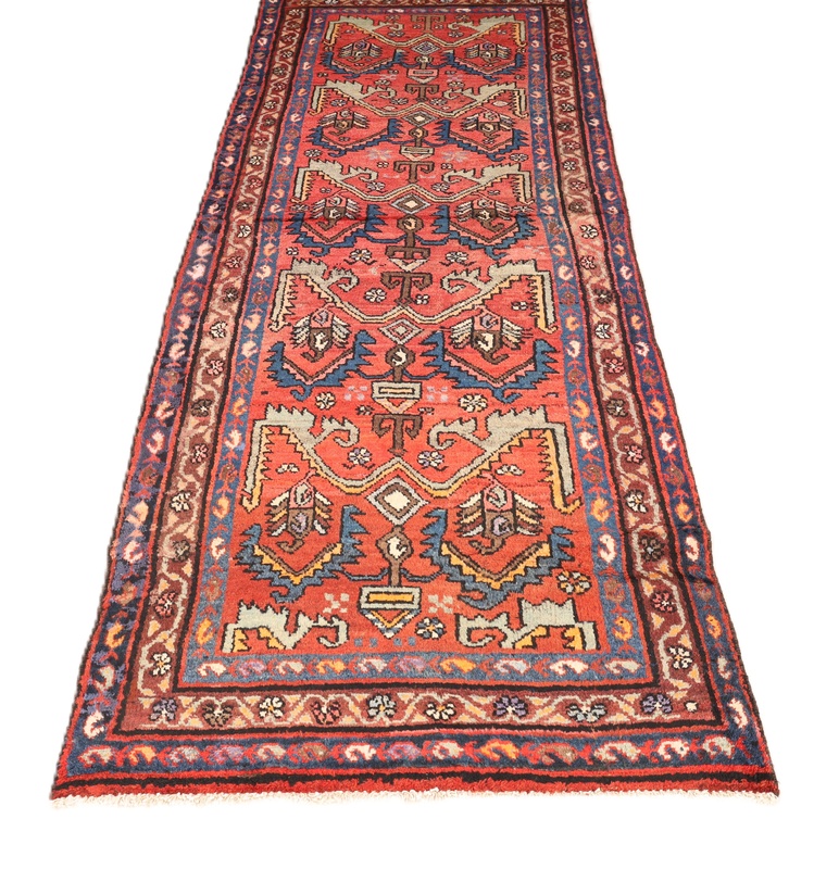 Hamadan Perserteppich aus Iran, 298 × 106 cm