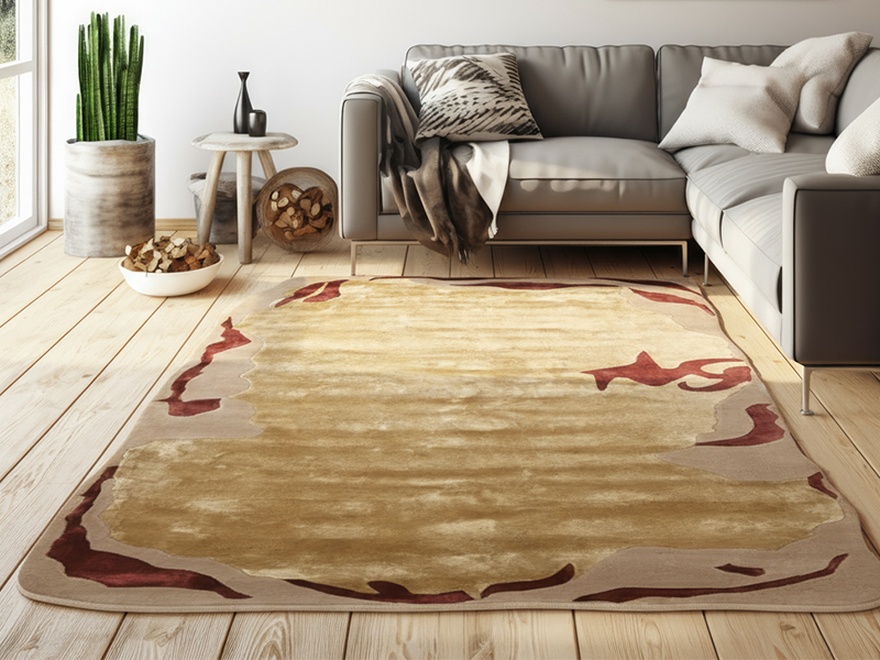 Orientteppich 245 × 150 cm aus Wolle, handgeknüpft