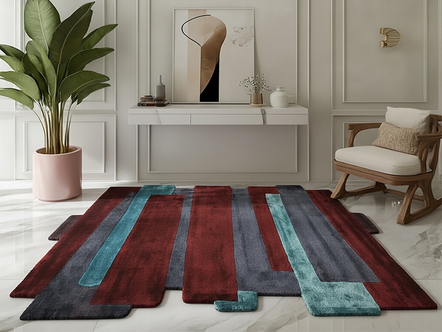 Orientteppich 245 × 150 cm aus Wolle, handgeknüpft