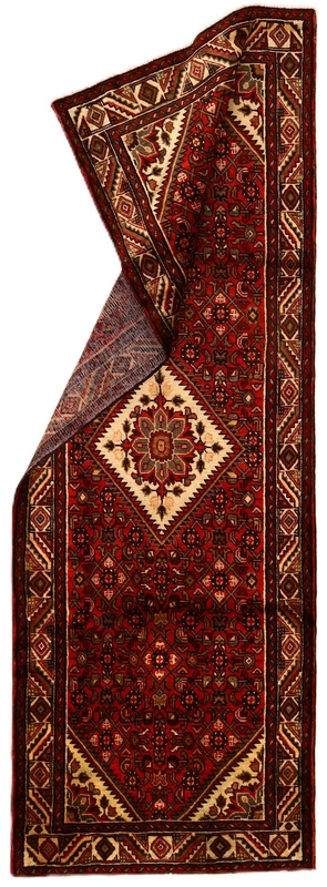 Handgeknüpfter Perserteppich 327 × 113 cm