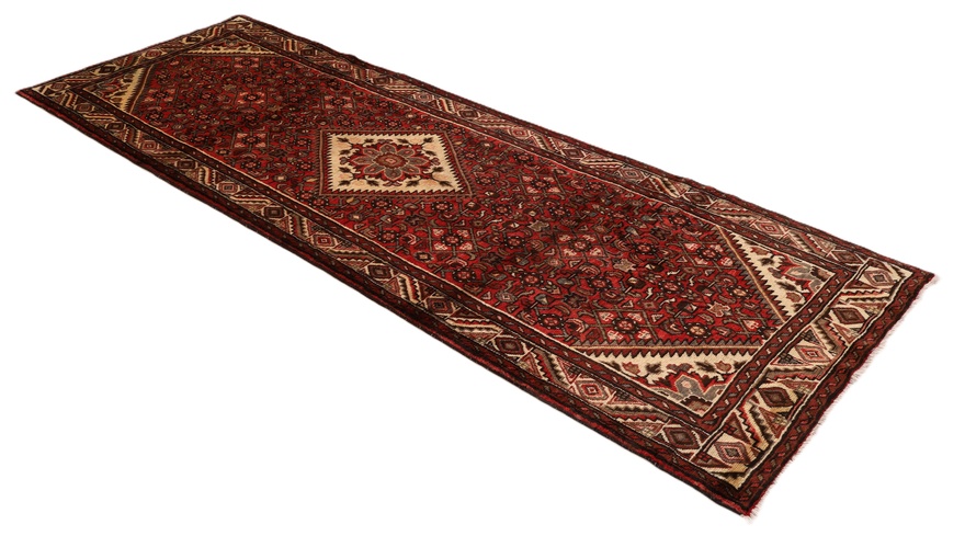 Handgeknüpfter Perserteppich 327 × 113 cm