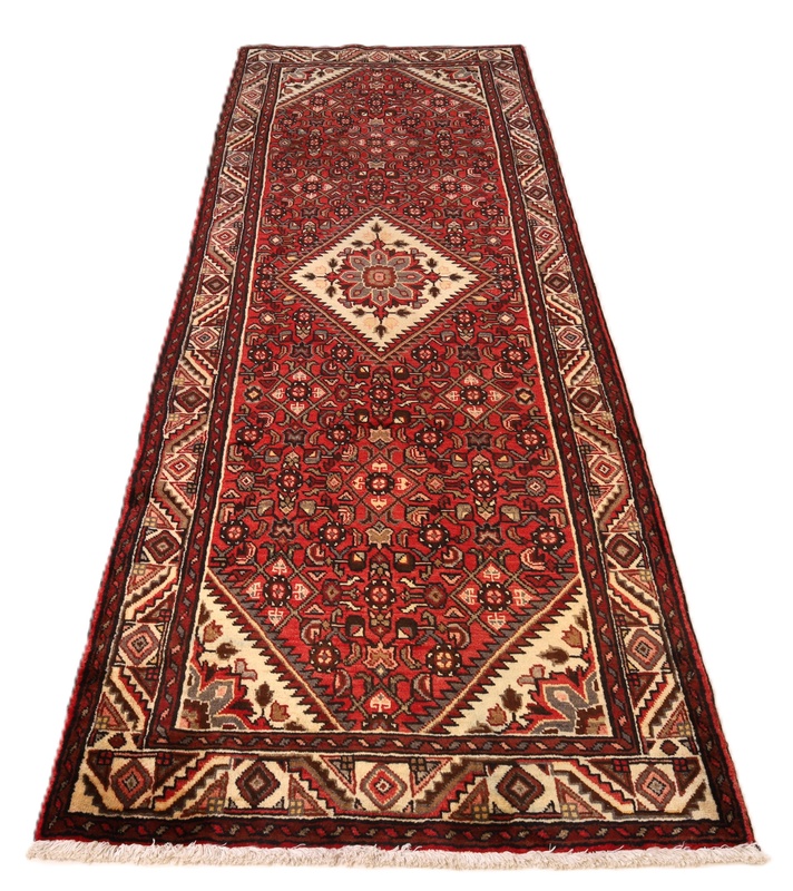 Handgeknüpfter Perserteppich 327 × 113 cm