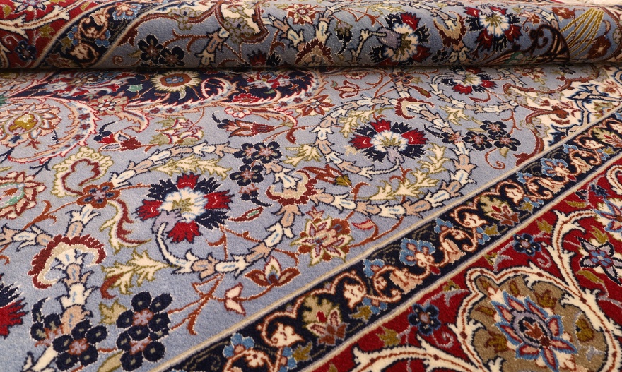 Isfahan Perserteppich aus Iran, 170 × 109 cm