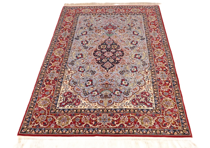 Isfahan Perserteppich aus Iran, 170 × 109 cm