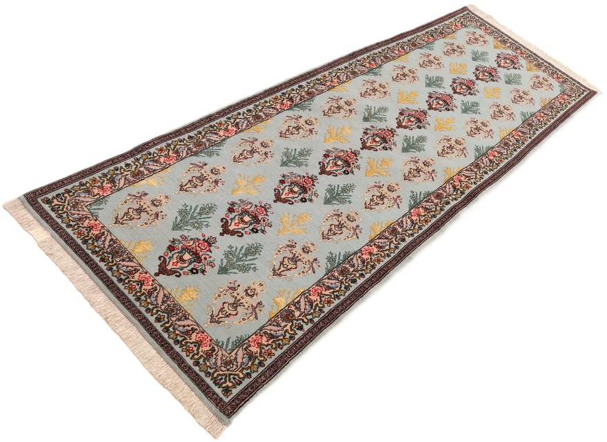 perserteppich-isfahan-224-x-78-cm-wolle-seide-handgeknupft-laufer-3 Handgeknüpfter Isfahan Perserteppich, 224 × 78 cm, Wolle & Seide