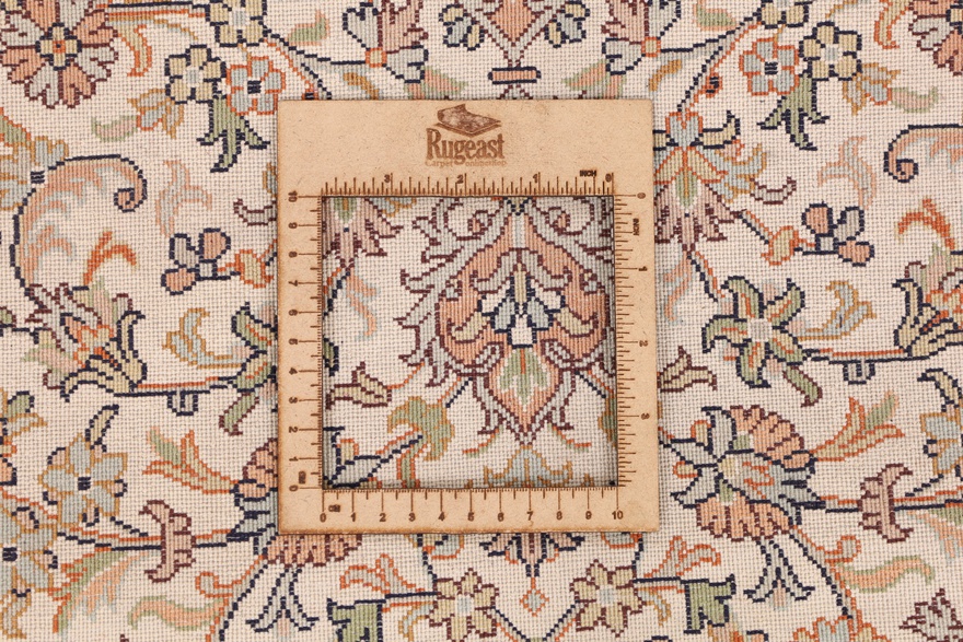 orientteppich-indien-129-x-81-cm-seide-handgeknupft-rot-orange-3 Handgeknüpfter Kashmir Orientteppich, 129 × 81 cm, Seide