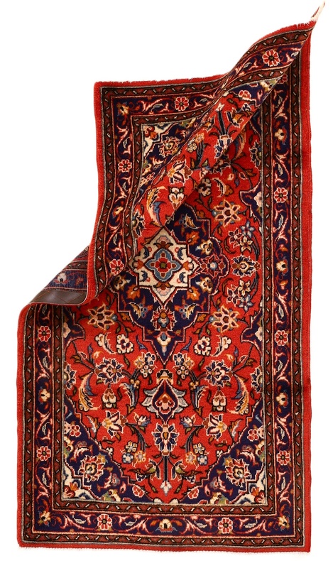 Kashan Perserteppich 148 × 79 cm aus Wolle, handgeknüpft
