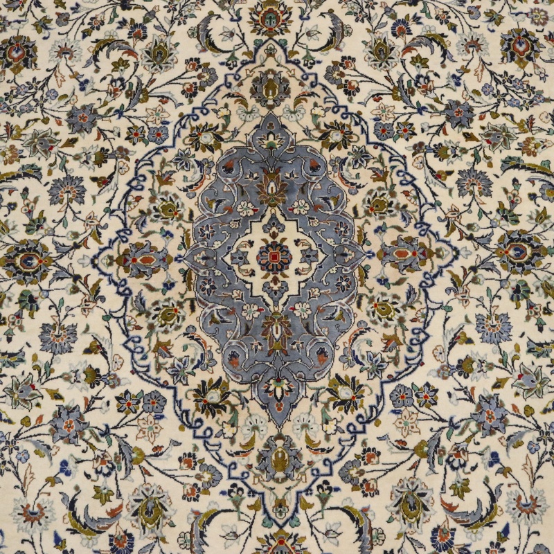 Handgeknüpfter Kashan Perserteppich, 436 × 295 cm, Wolle