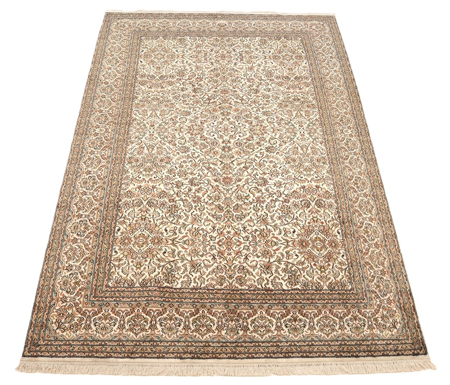 Kashmir Orientteppich 259 × 169 cm aus Seide, handgeknüpft
