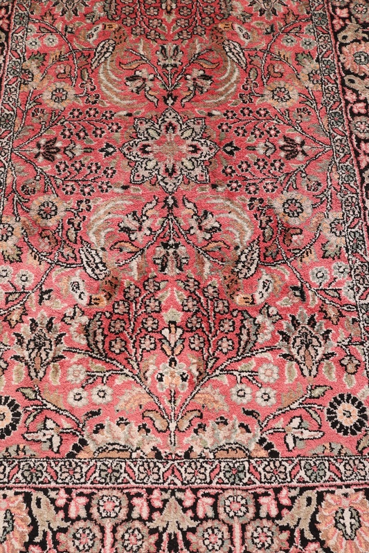 Handgeknüpfter Kashmir Orientteppich, 308 × 74 cm, Wolle