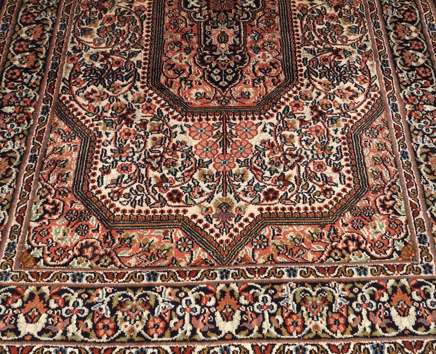 Handgeknüpfter Kashmir Orientteppich 122 × 83 cm
