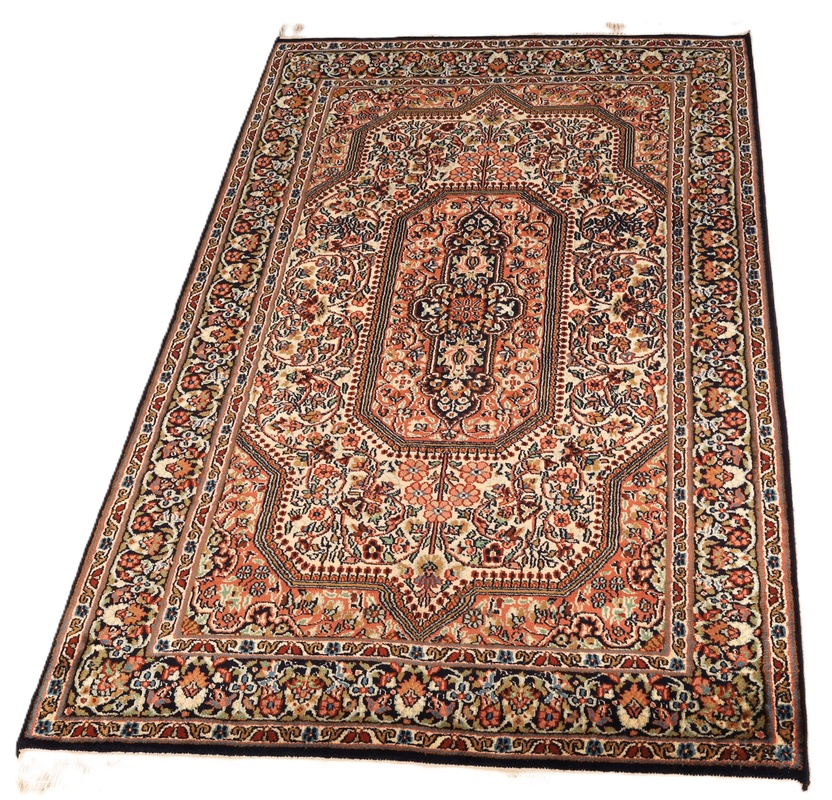 Handgeknüpfter Kashmir Orientteppich 122 × 83 cm