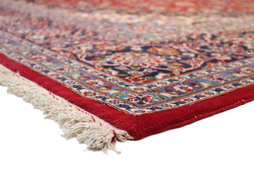 Kashan Perserteppich 402 × 242 cm aus Wolle, handgeknüpft