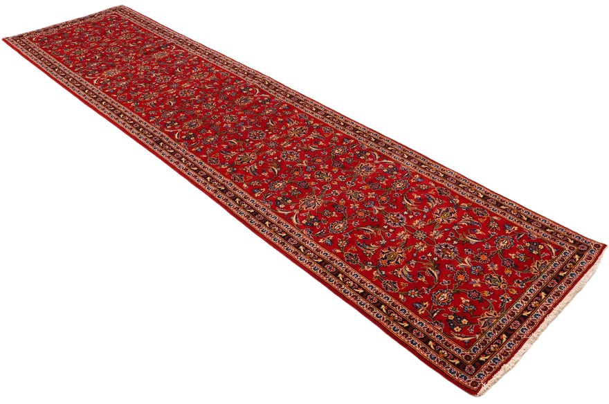 Handgeknüpfter Kashan Perserteppich 407 × 100 cm