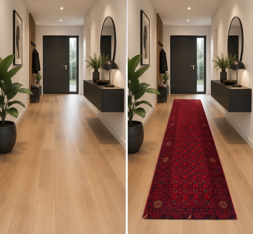 orientteppich-khal-mohammadi-284-x-83-cm-schurwolle-handgeknupft-1 Handgeknüpfter Orientteppich, 284 × 83 cm