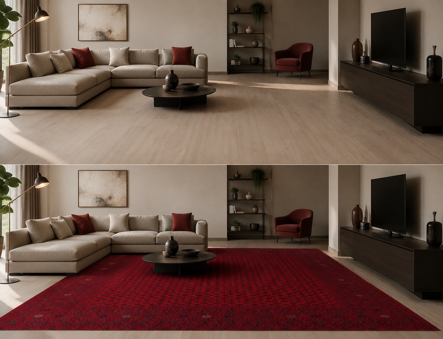Handgeknüpfter Orientteppich, 384 × 296 cm