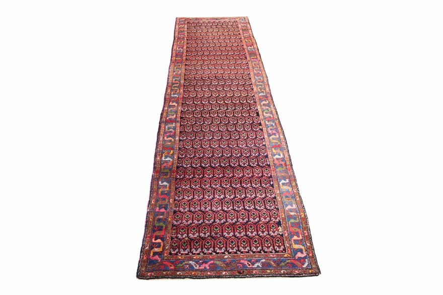 perserteppich-480-x-110-cm-wolle-handgeknupft-rot-orange Handgeknüpfter Malayer Perserteppich, 480 × 110 cm, Wolle