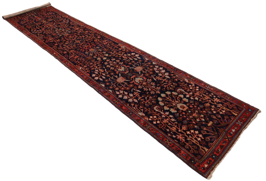 Malayer Perserteppich 519 × 101 cm aus Wolle, handgeknüpft