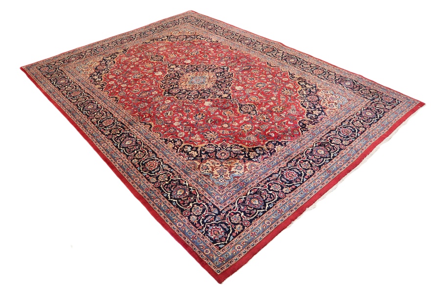 Handgeknüpfter Mashhad Perserteppich, 408 × 300 cm, Wolle