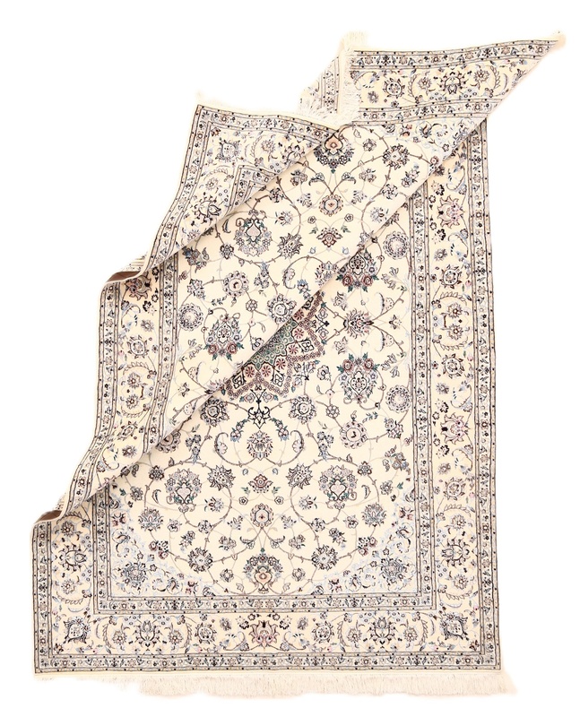 perserteppich-247-x-168-cm-wolle-und-seide-handgewebt Handgewebter Nain Perserteppich 247 × 168 cm
