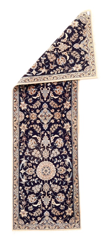 Nain Perserteppich aus Iran, 195 × 58 cm