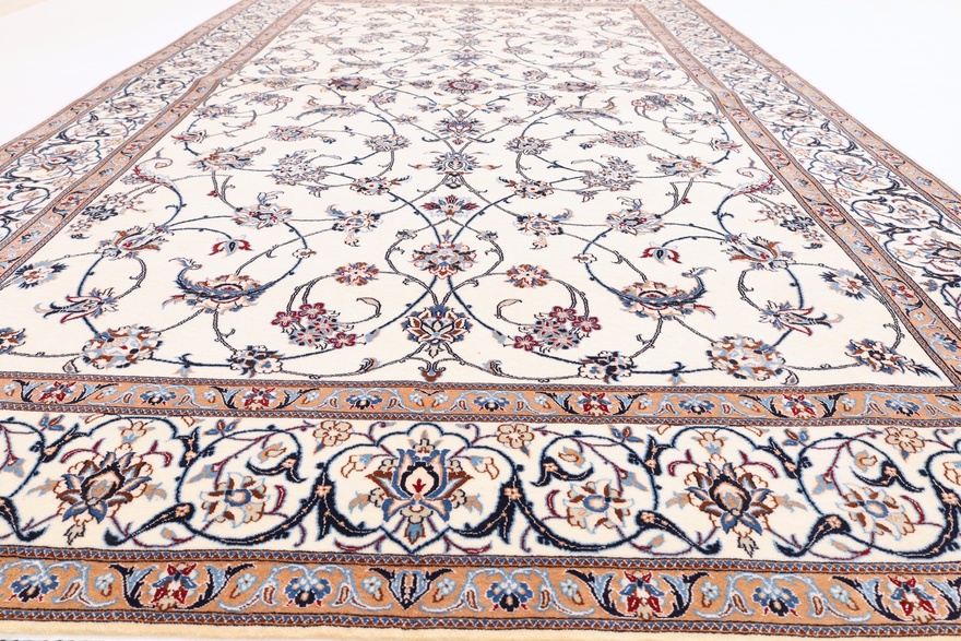 perserteppich-nain-241-x-158-cm-wolle-und-seide-handgeknupft-3 Handgeknüpfter Nain Perserteppich, 241 × 158 cm, Wolle & Seide