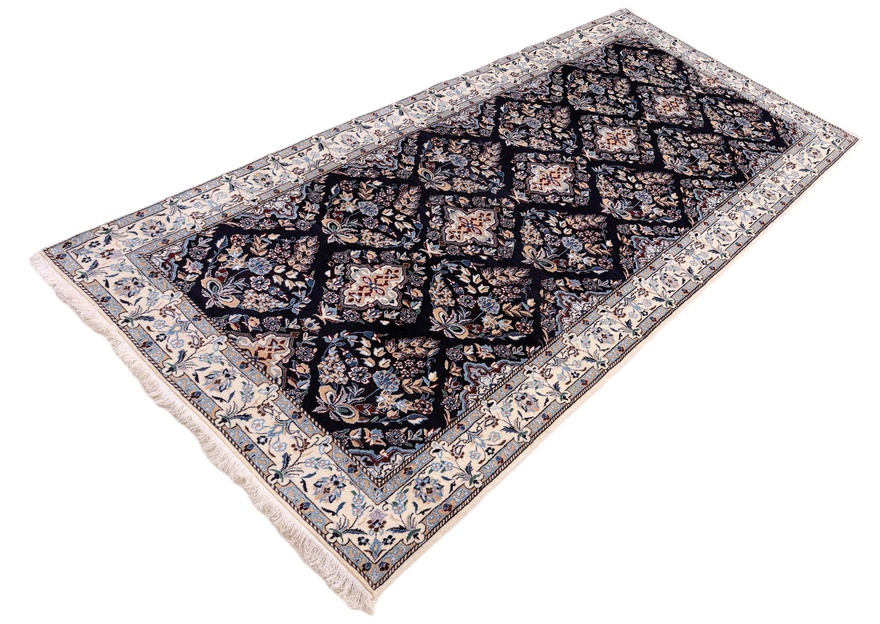 Handgewebter Nain Perserteppich 225 × 99 cm