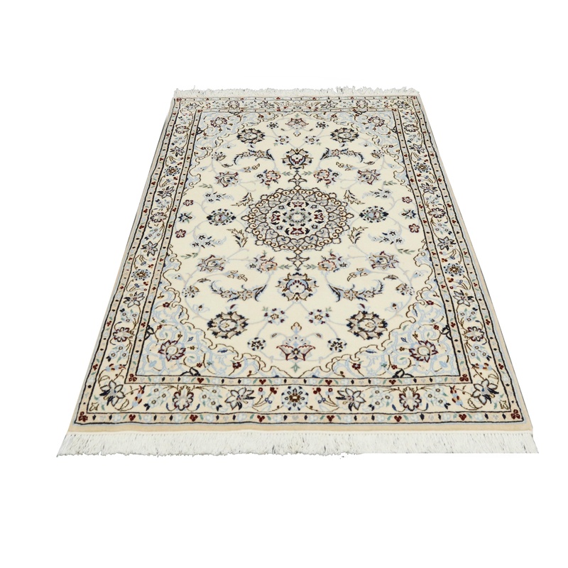 Nain Perserteppich 137 × 82 cm aus Wolle & Seide, handgeknüpft