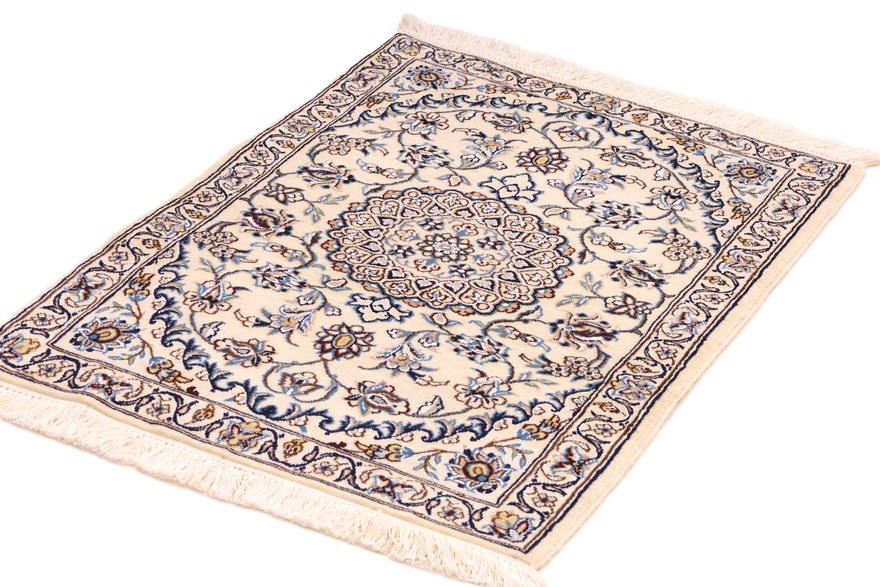 Nain Perserteppich aus Iran, 90 × 60 cm