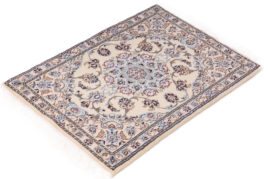 Nain Perserteppich aus Iran, 90 × 60 cm
