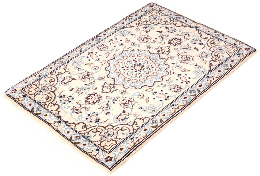 Nain Perserteppich aus Iran, 90 × 60 cm