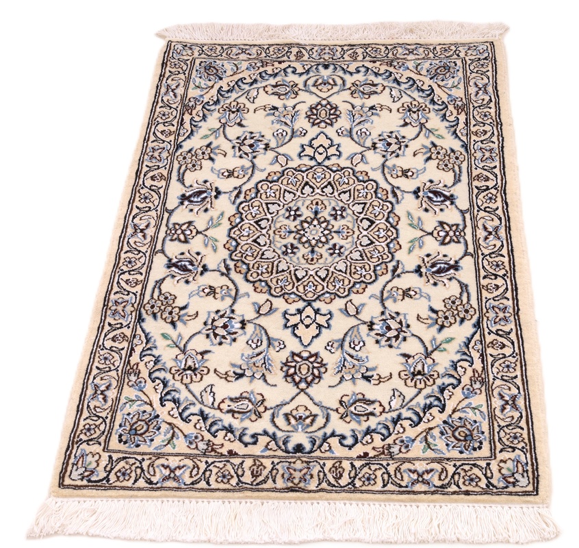 Nain Perserteppich aus Iran, 90 × 60 cm
