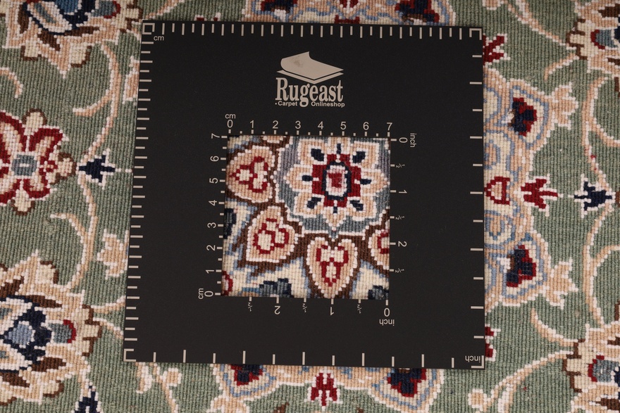 Nain Perserteppich 90 × 60 cm aus Wolle & Seide, handgeknüpft