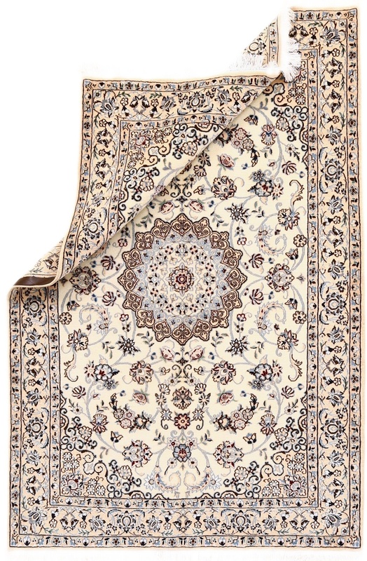 perserteppich-nain-204-x-135-cm-schurwolle-und-seide-handgeknupft-1 Nain Perserteppich 204 × 135 cm aus Wolle & Seide, handgeknüpft
