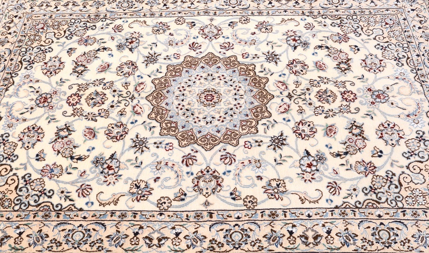 perserteppich-nain-204-x-135-cm-schurwolle-und-seide-handgeknupft-3 Nain Perserteppich 204 × 135 cm aus Wolle & Seide, handgeknüpft
