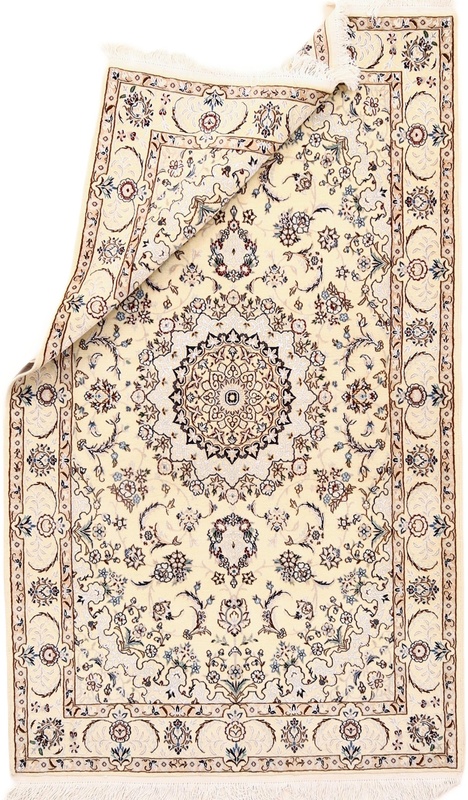 Handgeknüpfter Nain Perserteppich 211 × 127 cm