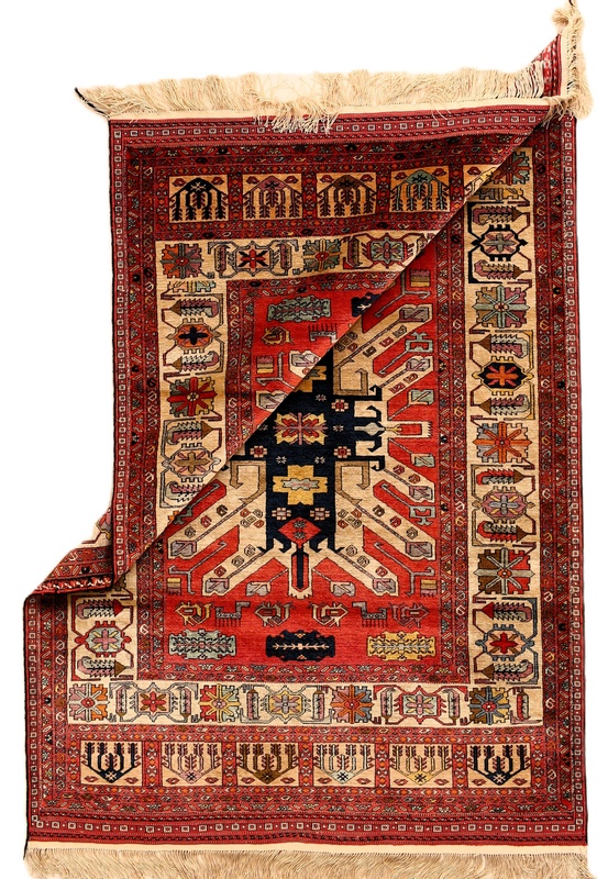 Handgeknüpfter Perserteppich 135 × 95 cm