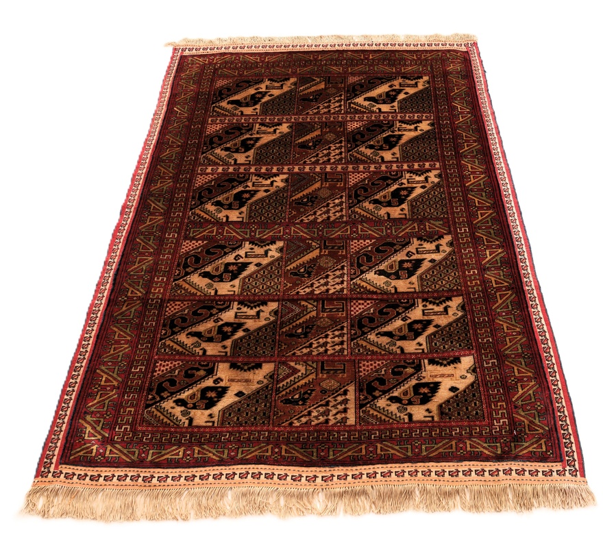 Handgeknüpfter Perserteppich, 146 × 103 cm, Seide