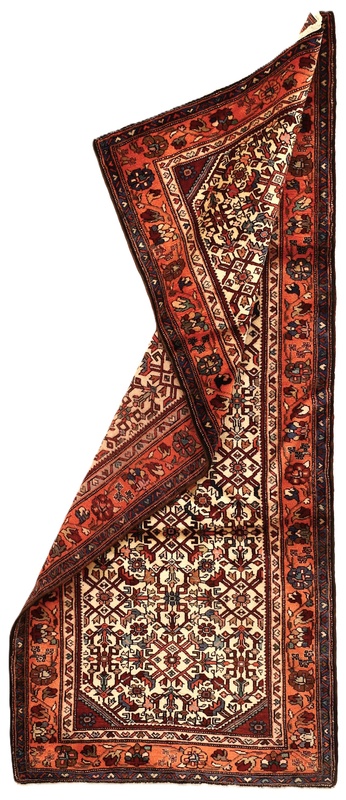 Perserteppich aus Iran, 208 × 88 cm