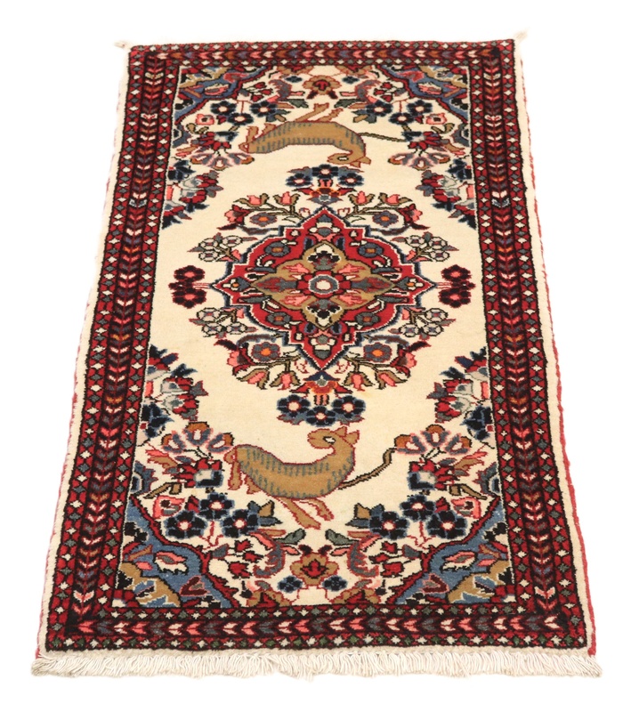 Handgeknüpfter Sarough Perserteppich 129 × 62 cm